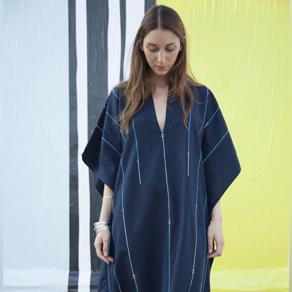 A.P.C. Kaftan with embroidery 100% linen